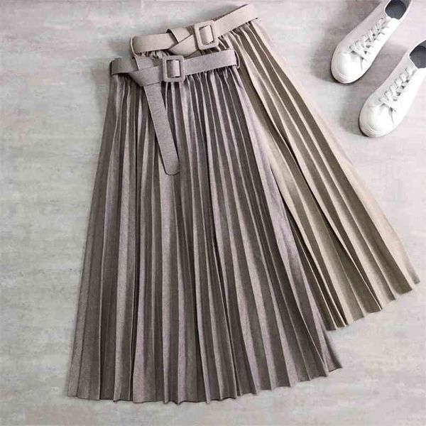 autumn winter korean high waist skirt woolen with belt pleated thickened herringbone a- line women 210420, Black
autumn winter korean high waist skirt woolen with belt pleated thickened herringbone a- line women 210420, Black