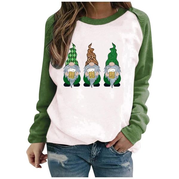 women's t-shirt st. patrick's day casual round neck patrick print long sleeve plus size elegant style loose #t2g, White
women's t-shirt st. patrick's day casual round neck patrick print long sleeve plus size elegant style loose #t2g, White