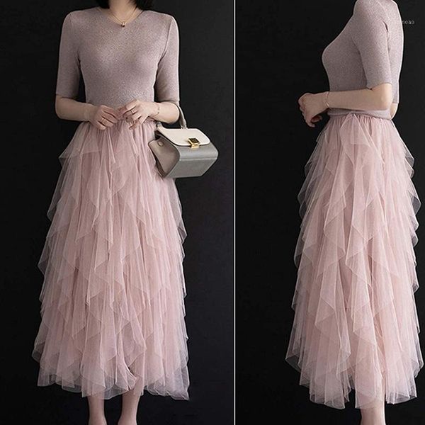 spring summer lace patchwork mesh midi skirts women elastic waist skirt long tulle beach half-length, Black
spring summer lace patchwork mesh midi skirts women elastic waist skirt long tulle beach half-length, Black