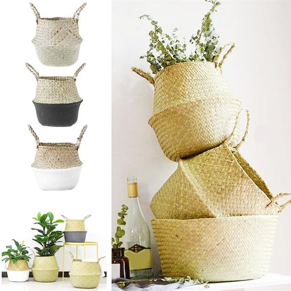 storage baskets foldable natural seagrass woven for storage, laundry, picnic, plant pot cover & beach bag flower basket
storage baskets foldable natural seagrass woven for storage, laundry, picnic, plant pot cover & beach bag flower basket