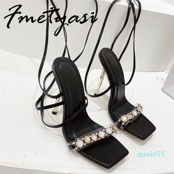 sandals pumps women pvc transparent crystal designer summer fashion square toe ankle strap lace-up thin high heels shoes sexy, Black
sandals pumps women pvc transparent crystal designer summer fashion square toe ankle strap lace-up thin high heels shoes sexy, Black