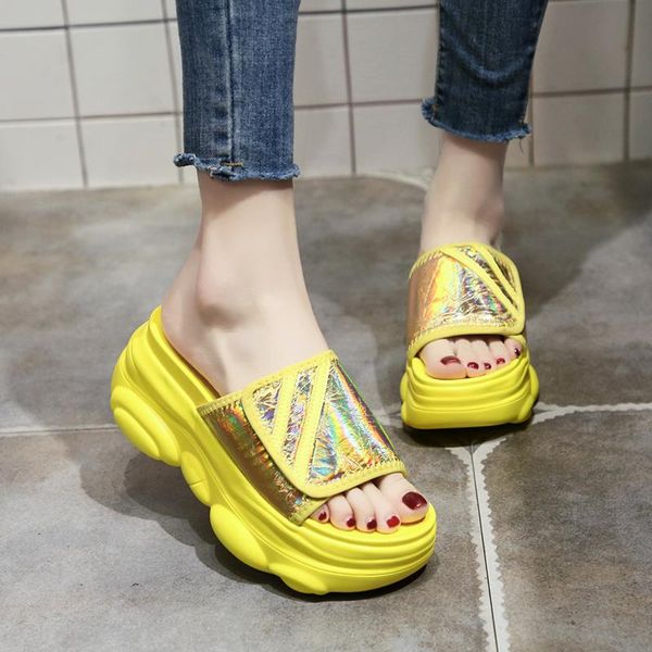 slippers summer shoes height wedge slides fashion woman thick bottom flat platform zapatos de mujer, Black
slippers summer shoes height wedge slides fashion woman thick bottom flat platform zapatos de mujer, Black