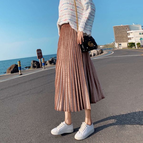 casual dresses dress autumn and pleated winter medium length black large high waist a-line long gold velvet skirt women's iw5x, Black;gray
casual dresses dress autumn and pleated winter medium length black large high waist a-line long gold velvet skirt women's iw5x, Black;gray