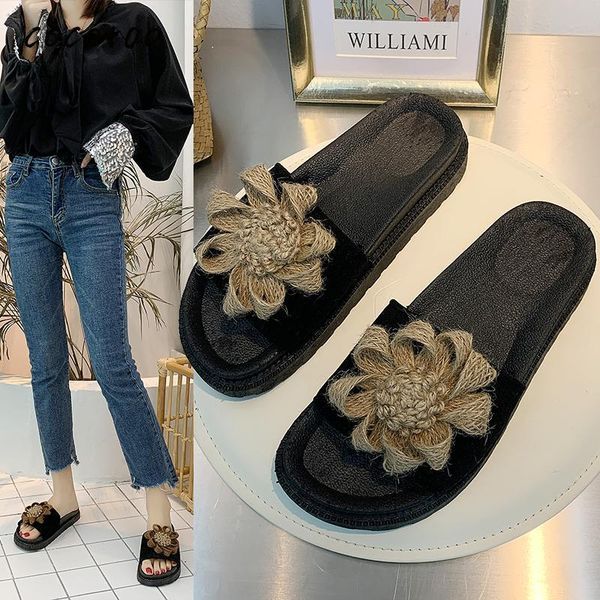 slippers flower female summer indoor high-heeled home non-slip sandals and outside wear women, Black
slippers flower female summer indoor high-heeled home non-slip sandals and outside wear women, Black