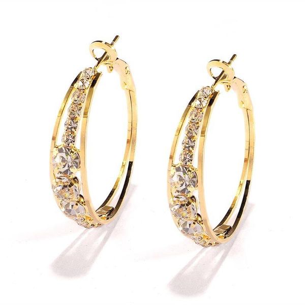 hoop & huggie youhaocc european and american style personality ladies earrings fashion zircon jewelry women's accessories, Golden;silver
hoop & huggie youhaocc european and american style personality ladies earrings fashion zircon jewelry women's accessories, Golden;silver