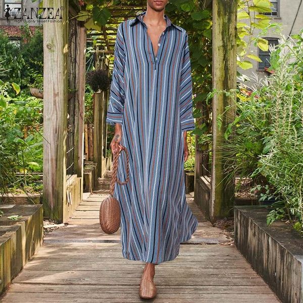 casual dresses lady bohemian long sleeve robe women maxi shirt dress autumn vintage striped print vestidos 2022 fashion oversize, Black;gray
casual dresses lady bohemian long sleeve robe women maxi shirt dress autumn vintage striped print vestidos 2022 fashion oversize, Black;gray
