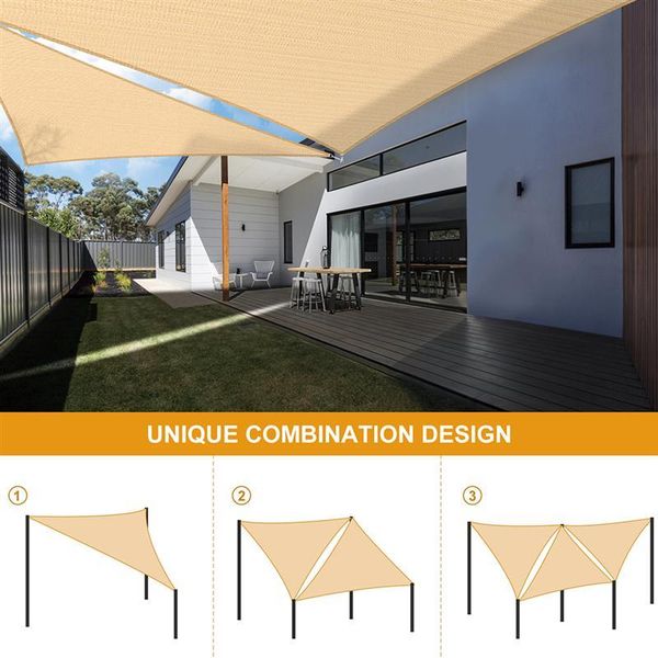 1pc durable garden shading cloth triangle canopy camping sun sail shade for patio balcony
1pc durable garden shading cloth triangle canopy camping sun sail shade for patio balcony
