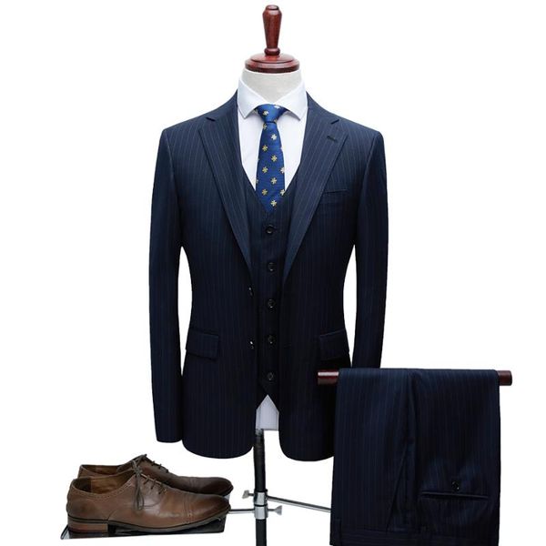 men's suits & blazers wool purplish blue stripes gentleman style custom made men's tailor suit blazer for men 3 piece (jacket+pants, White;black
men's suits & blazers wool purplish blue stripes gentleman style custom made men's tailor suit blazer for men 3 piece (jacket+pants, White;black