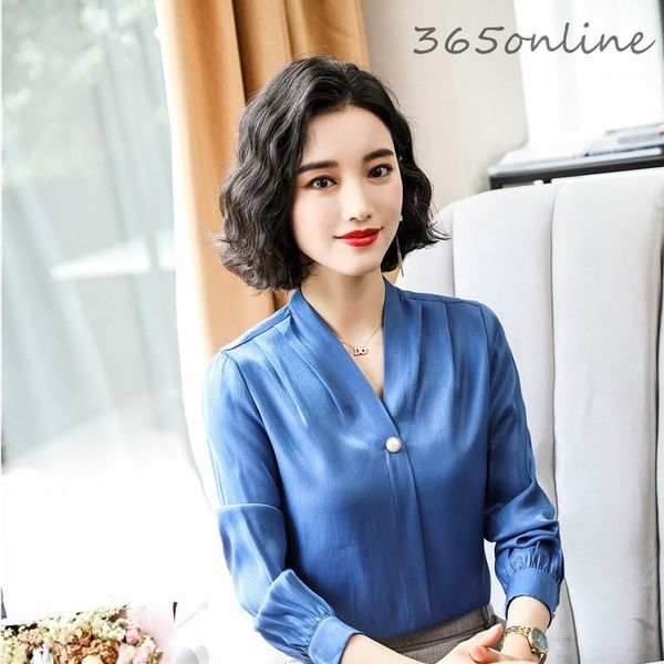 women's blouses & shirts novelty blue formal uniform styles ladies office work wear long sleeve women business spring autumn blouse, White
women's blouses & shirts novelty blue formal uniform styles ladies office work wear long sleeve women business spring autumn blouse, White