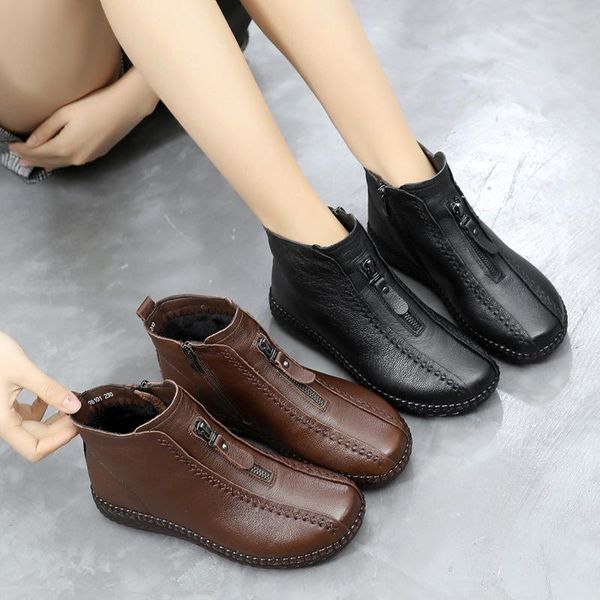 boots tilocow women winter ankle retro for genuine leather short plush ladies boot shoes woman warm zipper non-slip footwear, Black
boots tilocow women winter ankle retro for genuine leather short plush ladies boot shoes woman warm zipper non-slip footwear, Black