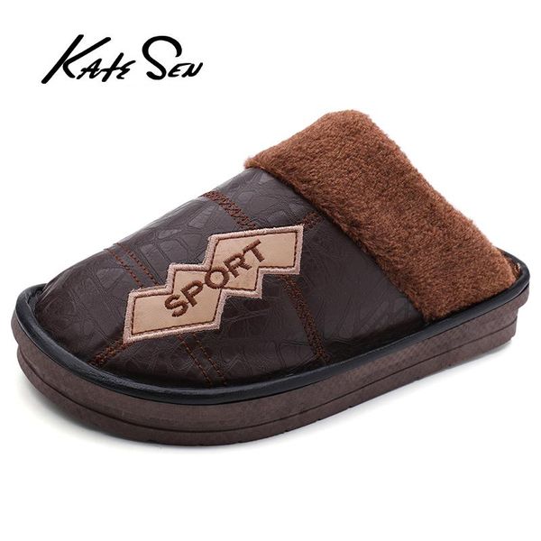 slippers katesen men warm family casual flip flop non-slip flat winter leather indoor shoes, Black
slippers katesen men warm family casual flip flop non-slip flat winter leather indoor shoes, Black