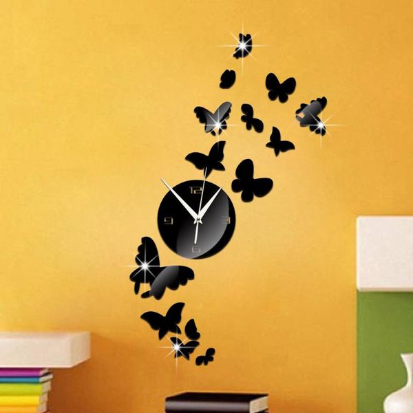 wall clocks mirror decor beautiful clock 3d butterfly bathroom waterproof sticker relogios parede modern digital-watch
wall clocks mirror decor beautiful clock 3d butterfly bathroom waterproof sticker relogios parede modern digital-watch