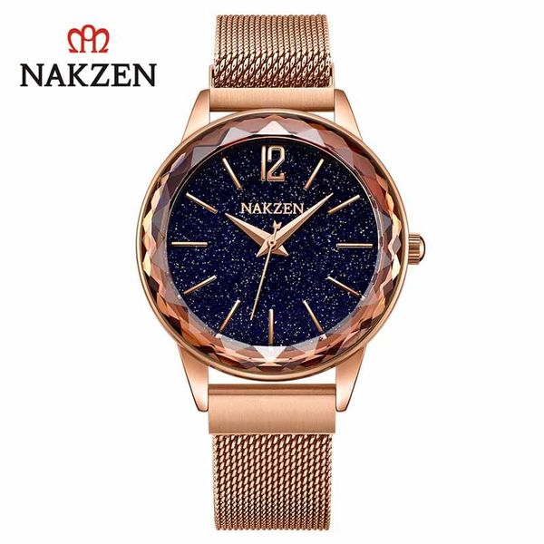 wristwatches nakzen ladies luxury watch fashion stainless steel wristwatch quartz women clock life waterproof montre femme, Slivery;brown
wristwatches nakzen ladies luxury watch fashion stainless steel wristwatch quartz women clock life waterproof montre femme, Slivery;brown
