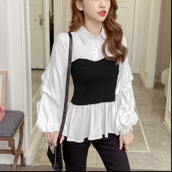 shintimes fake womens blouses two pieces blouse casual woman lantern sleeve shirt women shirts chemisier femme spring autumn, White
shintimes fake womens blouses two pieces blouse casual woman lantern sleeve shirt women shirts chemisier femme spring autumn, White