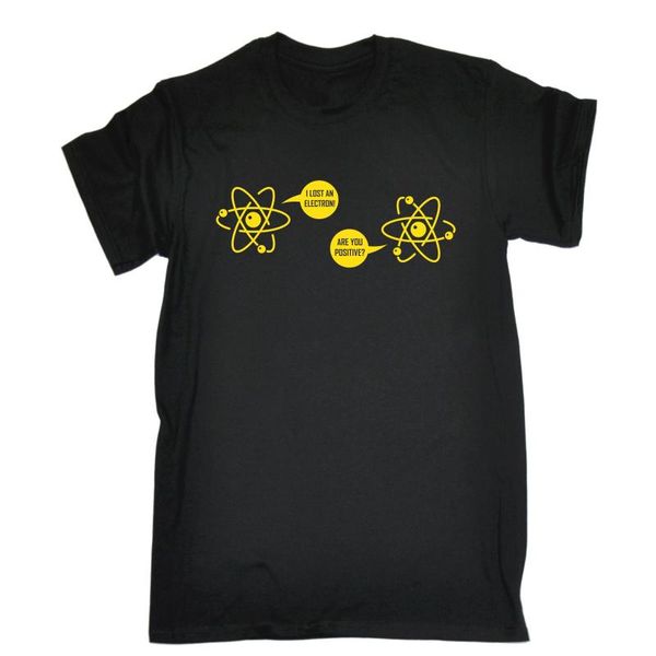 men's t-shirts i an electron are you positive t-shirt science geek funny gift fathers round neck t shirt summer fashion, White;black
men's t-shirts i an electron are you positive t-shirt science geek funny gift fathers round neck t shirt summer fashion, White;black