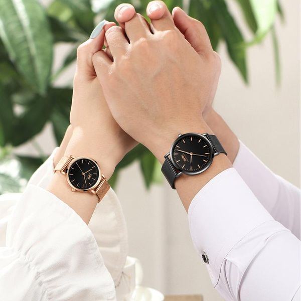 wristwatches opk brand couple watch stainless steel quartz movement rose gold mesh belt waterproof aimple fashion gift 8101, Slivery;brown
wristwatches opk brand couple watch stainless steel quartz movement rose gold mesh belt waterproof aimple fashion gift 8101, Slivery;brown