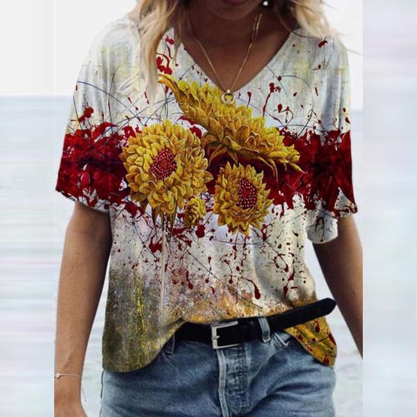 women's t-shirt 2021 tshirt women short sleeve scenic flowers printing o-neck tee camiseta harajuku t shirt plus size 3xl, White
women's t-shirt 2021 tshirt women short sleeve scenic flowers printing o-neck tee camiseta harajuku t shirt plus size 3xl, White