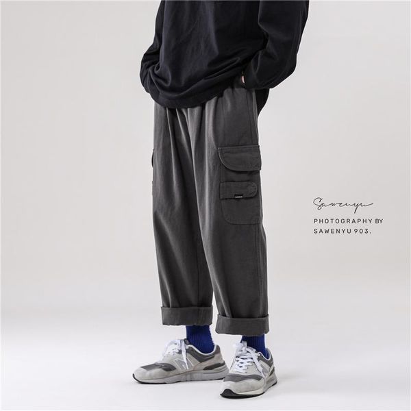 men's pants japan style men cargo male straight casual loose joggers autumn winter hip hop mopping trousers streetwear all-match, Black
men's pants japan style men cargo male straight casual loose joggers autumn winter hip hop mopping trousers streetwear all-match, Black
