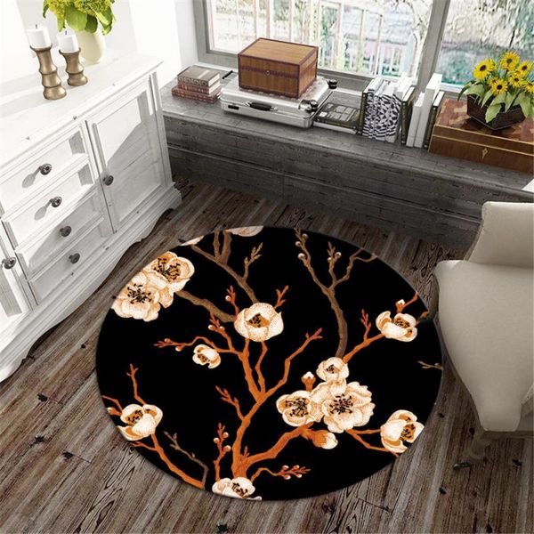 american style flower carpet round for living room modern bedroom decor bedside mat black bathroom retro home carpets
american style flower carpet round for living room modern bedroom decor bedside mat black bathroom retro home carpets