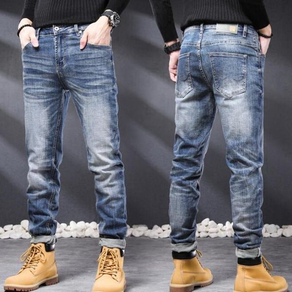 men's jeans fashion men slim fit classical embroidery pants streetwear hip hop, Blue
men's jeans fashion men slim fit classical embroidery pants streetwear hip hop, Blue