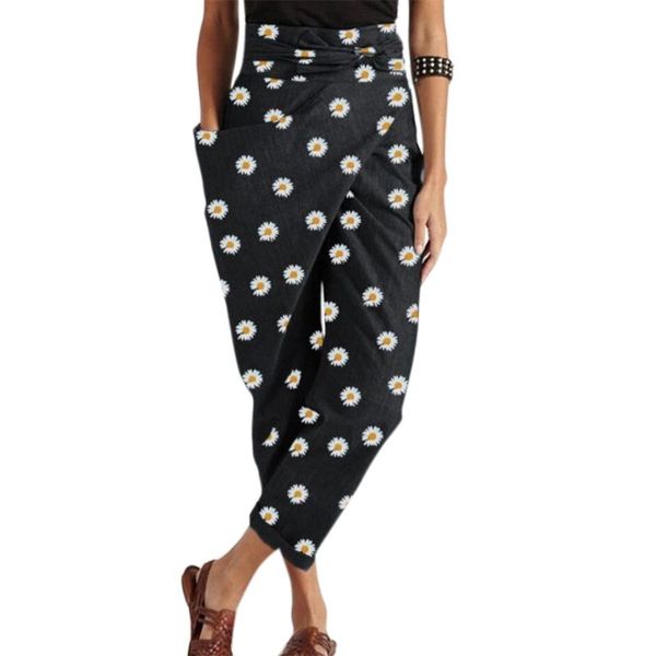 sashes women pants chrysanthemum print lace up high waist ankle-length trousers plus size pockets casual lady harem women's & capris, Black;white
sashes women pants chrysanthemum print lace up high waist ankle-length trousers plus size pockets casual lady harem women's & capris, Black;white