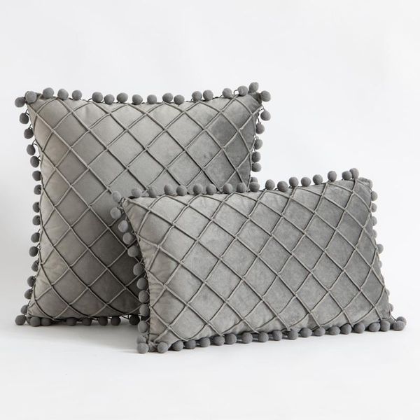 cushion/decorative pillow velvet cushion cover plaid tassel ball hug pillowcase pure color simple fashion home decoration 45x45/30x50cm livi
cushion/decorative pillow velvet cushion cover plaid tassel ball hug pillowcase pure color simple fashion home decoration 45x45/30x50cm livi