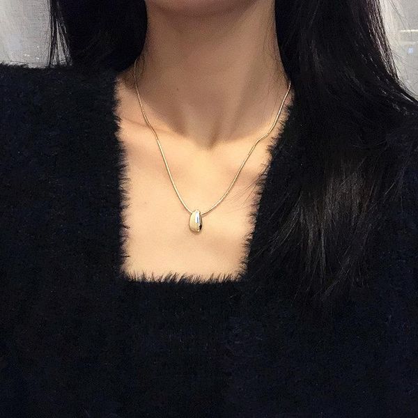 chains fashion women's simple small drop pendant necklace aesthetic collarbone chain couple gift jewelry, Silver
chains fashion women's simple small drop pendant necklace aesthetic collarbone chain couple gift jewelry, Silver
