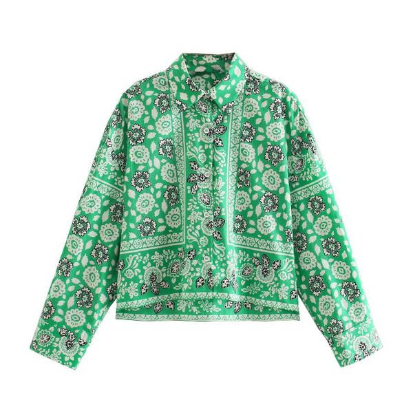 women's shorts summer women fashion floral print cropped blouses vintage long sleeve button-up female shirts chic, White;black
women's shorts summer women fashion floral print cropped blouses vintage long sleeve button-up female shirts chic, White;black
