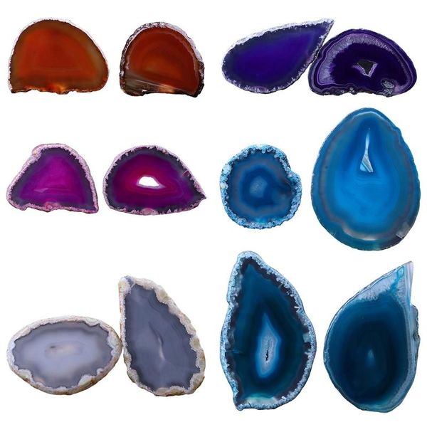 decorative objects & figurines natural agate geode polished irregular crystal slice stone diy pendant mineral home decoration h051
decorative objects & figurines natural agate geode polished irregular crystal slice stone diy pendant mineral home decoration h051