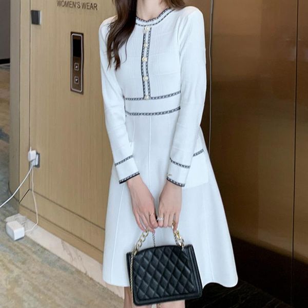 casual dresses autumn vintage elegant patchwork sweater knitted mini dress chic long sleeve slim party 2021 vestidos de mujer, Black;gray
casual dresses autumn vintage elegant patchwork sweater knitted mini dress chic long sleeve slim party 2021 vestidos de mujer, Black;gray
