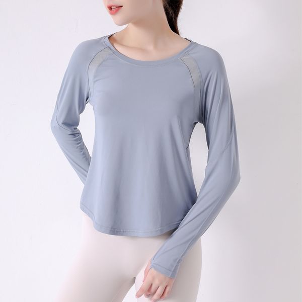 autumn winter sports t-shirt female lulu yoga suit round neck slim fit long sports long sleeve, Gray
autumn winter sports t-shirt female lulu yoga suit round neck slim fit long sports long sleeve, Gray