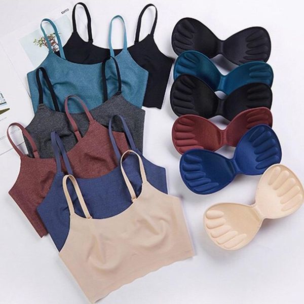 gym clothing sports bra 2021 women seamless sleep bras fitness training solid underwear yoga sport femme shirts, White;black
gym clothing sports bra 2021 women seamless sleep bras fitness training solid underwear yoga sport femme shirts, White;black