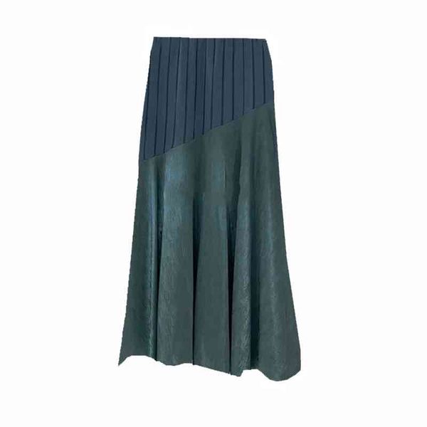 korean fashion patchwork contrast color skirts womens high waist folds mid length skirt all-match spring a-line jupe 210514, Black
korean fashion patchwork contrast color skirts womens high waist folds mid length skirt all-match spring a-line jupe 210514, Black
