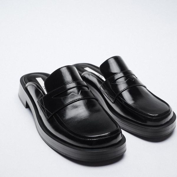 slippers 2021 spring trf half female black round head heel flat shoes simple and comfortable loafers sandals women's
slippers 2021 spring trf half female black round head heel flat shoes simple and comfortable loafers sandals women's