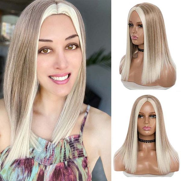 short bob wigs for women brown and blonde highlight straight wig middle part synthetic straight wigs for daily cosplay partyfactory direct, Black
short bob wigs for women brown and blonde highlight straight wig middle part synthetic straight wigs for daily cosplay partyfactory direct, Black