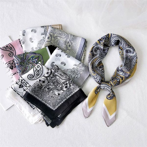 scarves fashion small neck square scarf bandana diy hair tie band cashew print shawl wrap women silk satin, Blue;gray
scarves fashion small neck square scarf bandana diy hair tie band cashew print shawl wrap women silk satin, Blue;gray