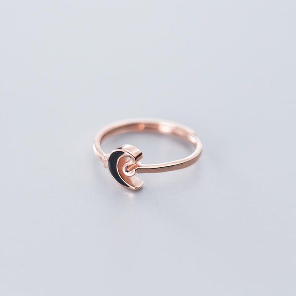cluster rings 925 solid sterling silver fine jewelry black epoxy moon shape ring open adjustable women girls daughter gift fashion, Golden;silver
cluster rings 925 solid sterling silver fine jewelry black epoxy moon shape ring open adjustable women girls daughter gift fashion, Golden;silver