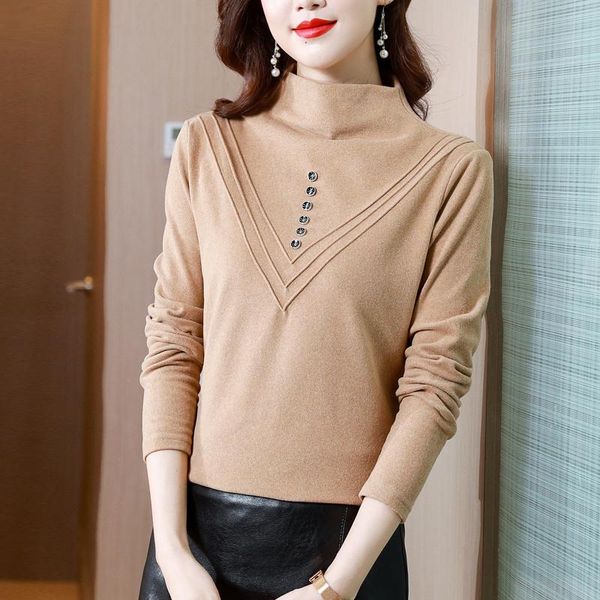 women's sweaters dralon half turtleneck bottoming shirt base ride autumn double-sided brushed thickened long-sleeved top, White;black
women's sweaters dralon half turtleneck bottoming shirt base ride autumn double-sided brushed thickened long-sleeved top, White;black