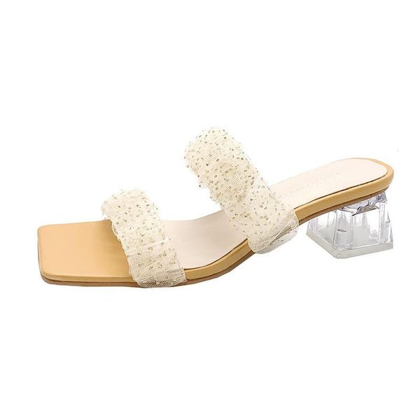 slippers transparent lace high-heeled shoes lady slides jelly flip flops slipers women fashion low square heel glitter 2021 luxu, Black
slippers transparent lace high-heeled shoes lady slides jelly flip flops slipers women fashion low square heel glitter 2021 luxu, Black