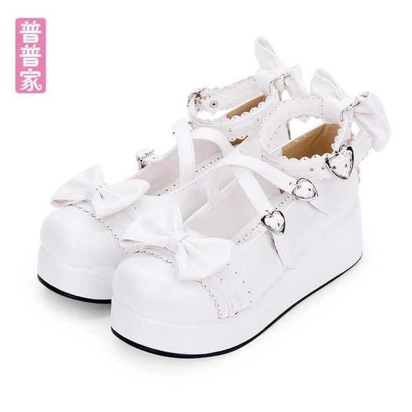 dress shoes princess sweet lolita japanese soft sister round head lace bow tie muffin thick bottom all match pu8018, Black
dress shoes princess sweet lolita japanese soft sister round head lace bow tie muffin thick bottom all match pu8018, Black