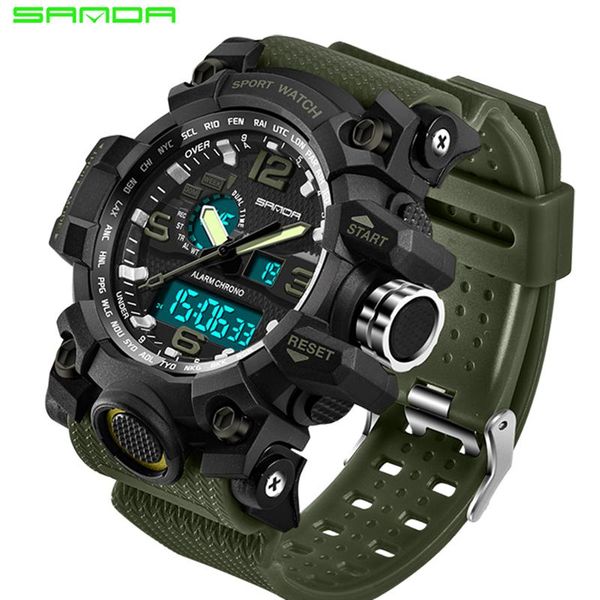 wristwatches sanda men's sports quartz watches brands luxe famous electronics led digital relogio masculino, Slivery;brown
wristwatches sanda men's sports quartz watches brands luxe famous electronics led digital relogio masculino, Slivery;brown