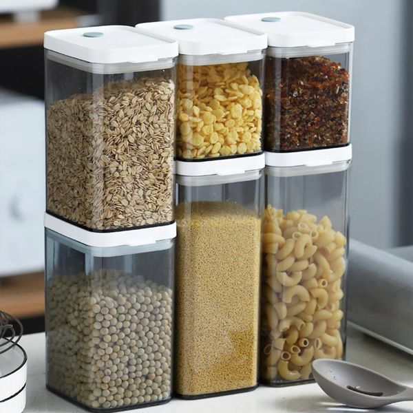 storage bottles & jars clear sealed container jar with lid kitchen moisture proof coffee tank snack grain food box
storage bottles & jars clear sealed container jar with lid kitchen moisture proof coffee tank snack grain food box