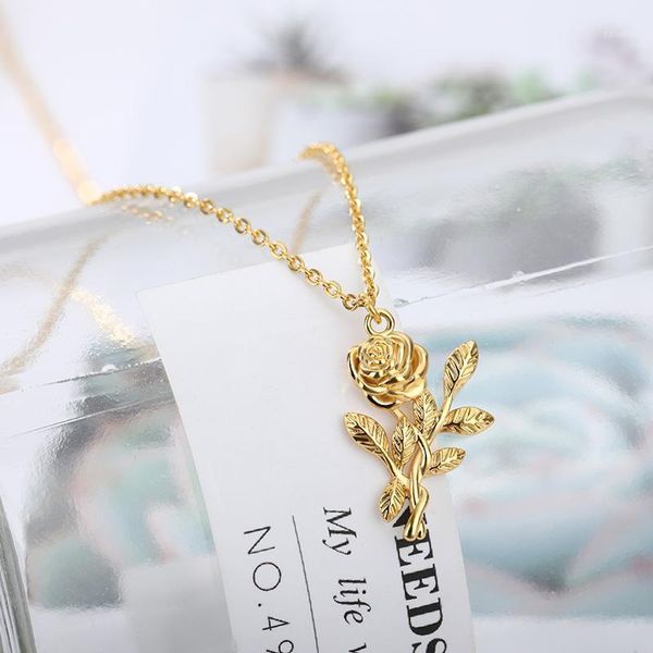 chains fashion jewelry collier rose statement pendant necklace women's beauty beast lovers gifts for women girls1, Silver
chains fashion jewelry collier rose statement pendant necklace women's beauty beast lovers gifts for women girls1, Silver