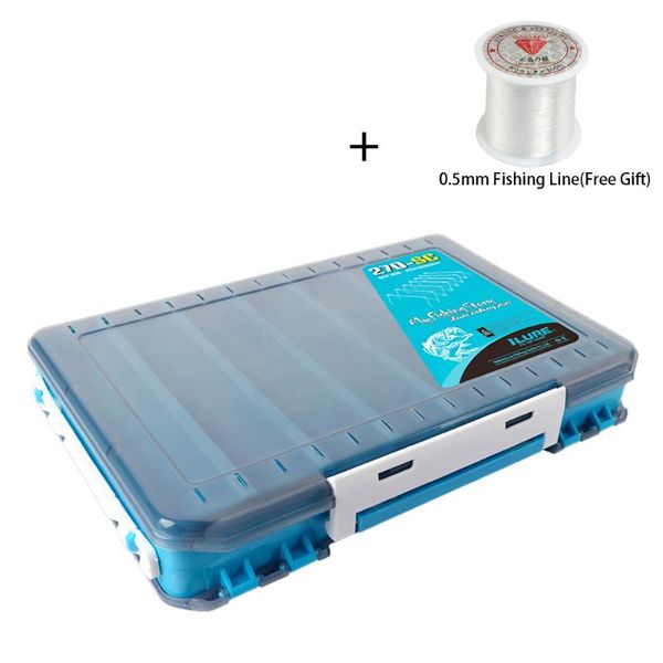 double sided fishing box lures hooks case storage tackle organizer fish accessories tool
double sided fishing box lures hooks case storage tackle organizer fish accessories tool