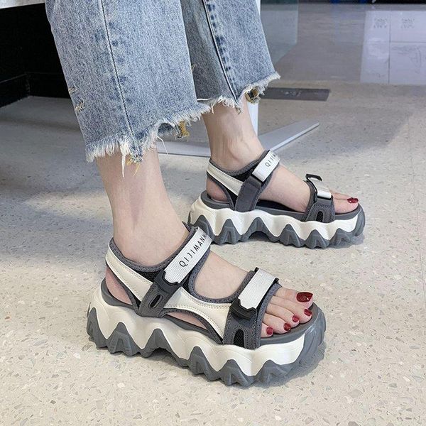 woman chunky sandals platform mesh designers fashion hook loop brand female casual shoes women sport beach sandal 5cm high heels, Black
woman chunky sandals platform mesh designers fashion hook loop brand female casual shoes women sport beach sandal 5cm high heels, Black