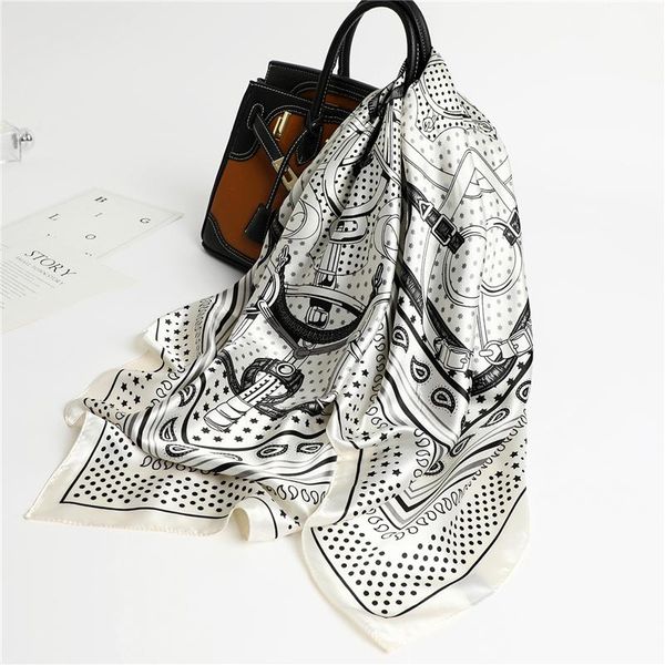scarves 2021 fashion silk square scarf for women stole shawl hair band lady wraps soft neckerchief hijab female headscarf bandana, Blue;gray
scarves 2021 fashion silk square scarf for women stole shawl hair band lady wraps soft neckerchief hijab female headscarf bandana, Blue;gray