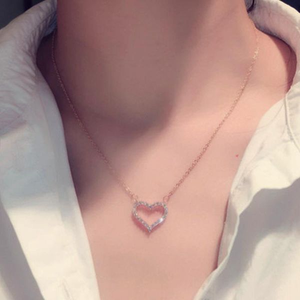 chains trendy fine 14k rose gold heart shaped hollow out chain pendant necklace for women korean fashion jewelry shiny zircon gift, Silver
chains trendy fine 14k rose gold heart shaped hollow out chain pendant necklace for women korean fashion jewelry shiny zircon gift, Silver