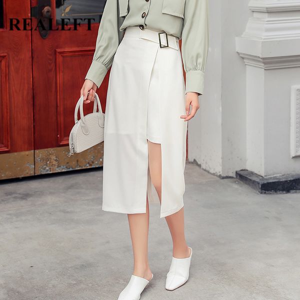 spring white color elegant pencil skirts high waist korean ol style front split long office ladies 210428, Black
spring white color elegant pencil skirts high waist korean ol style front split long office ladies 210428, Black