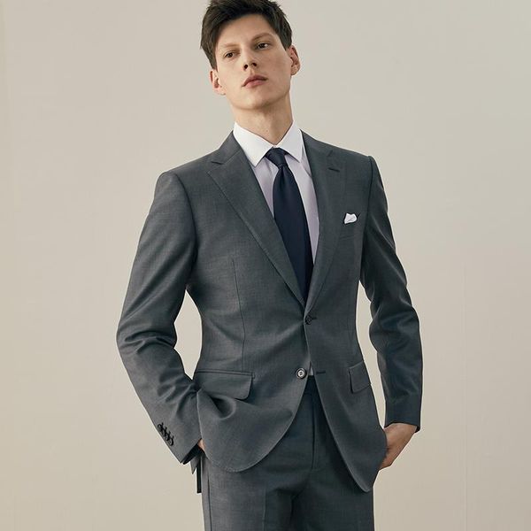 men's suits & blazers 100% wool grey suit men wedding groom wear single breasted business man daily dress formal slim style 44a teenage, White;black
men's suits & blazers 100% wool grey suit men wedding groom wear single breasted business man daily dress formal slim style 44a teenage, White;black
