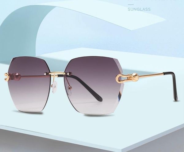 sunglasses luxury rimless women vintage brand designer metal gradient sun glasses female ocean mirror aviation, White;black
sunglasses luxury rimless women vintage brand designer metal gradient sun glasses female ocean mirror aviation, White;black